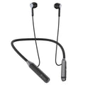 Hmusic Bluetooth Headphones Neckband 30H Playtime Wireless Headphone IPX5 Waterproof Sweat Resistant Noise Isolation Wireless Earphones for Jobsite Sports Running Gaming (Black)