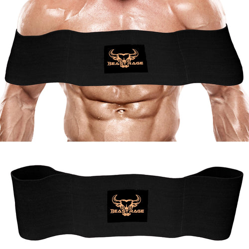 BEAST RAGE Fitness Bench Press Strength Band Adjustable Weightlifting Slingshot BlasterWeight lifting Resistance Band Bench Press Slingshot for Elbow FitnessChest BuilderPowerlifting (Black 2XL)