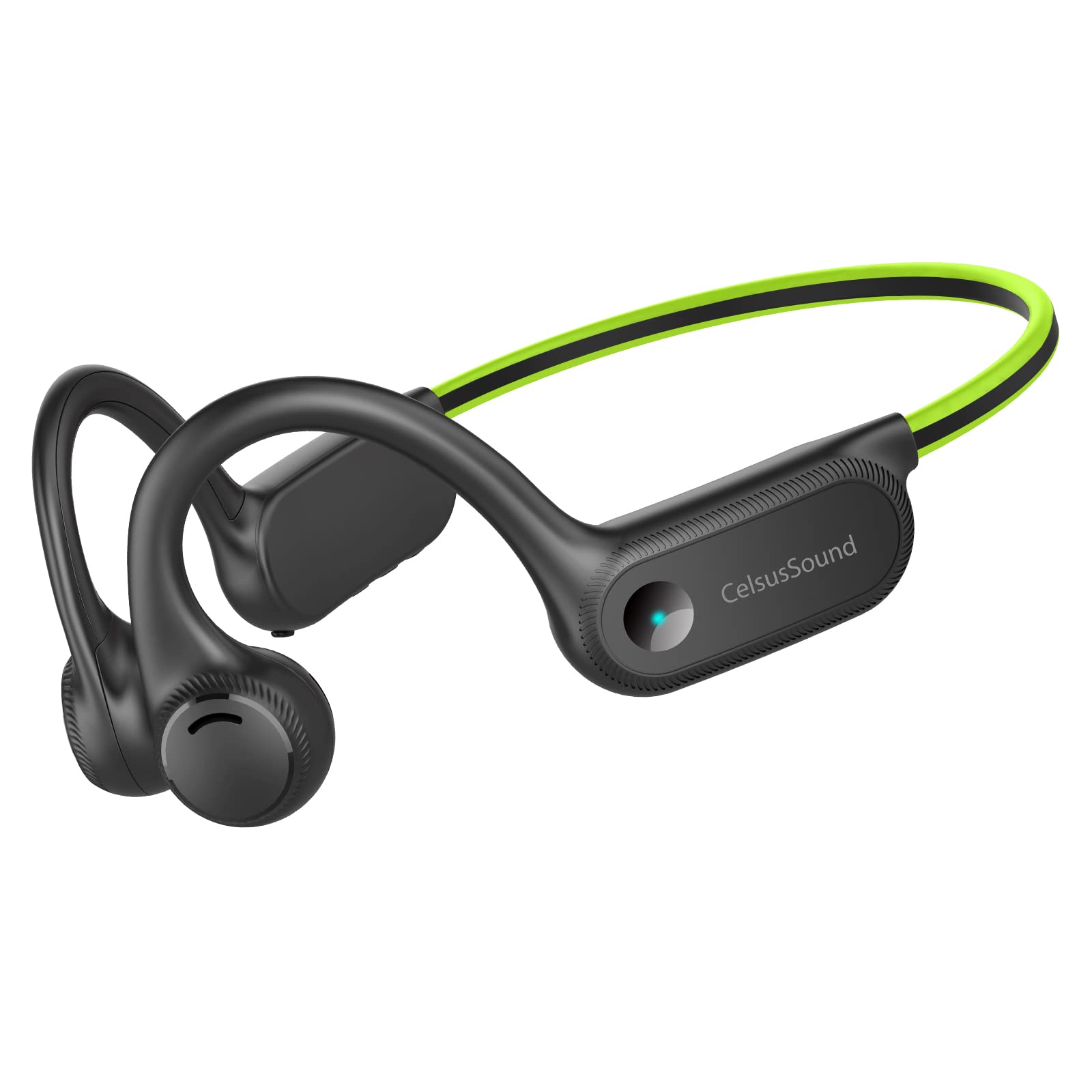 SilisoundTek Bone Conduction Headphones Open-Ear Sports Headphones with Mic 10Hr Playtime Bluetooth 5.2 Wireless Earphones Waterproof for Running Biking Gym